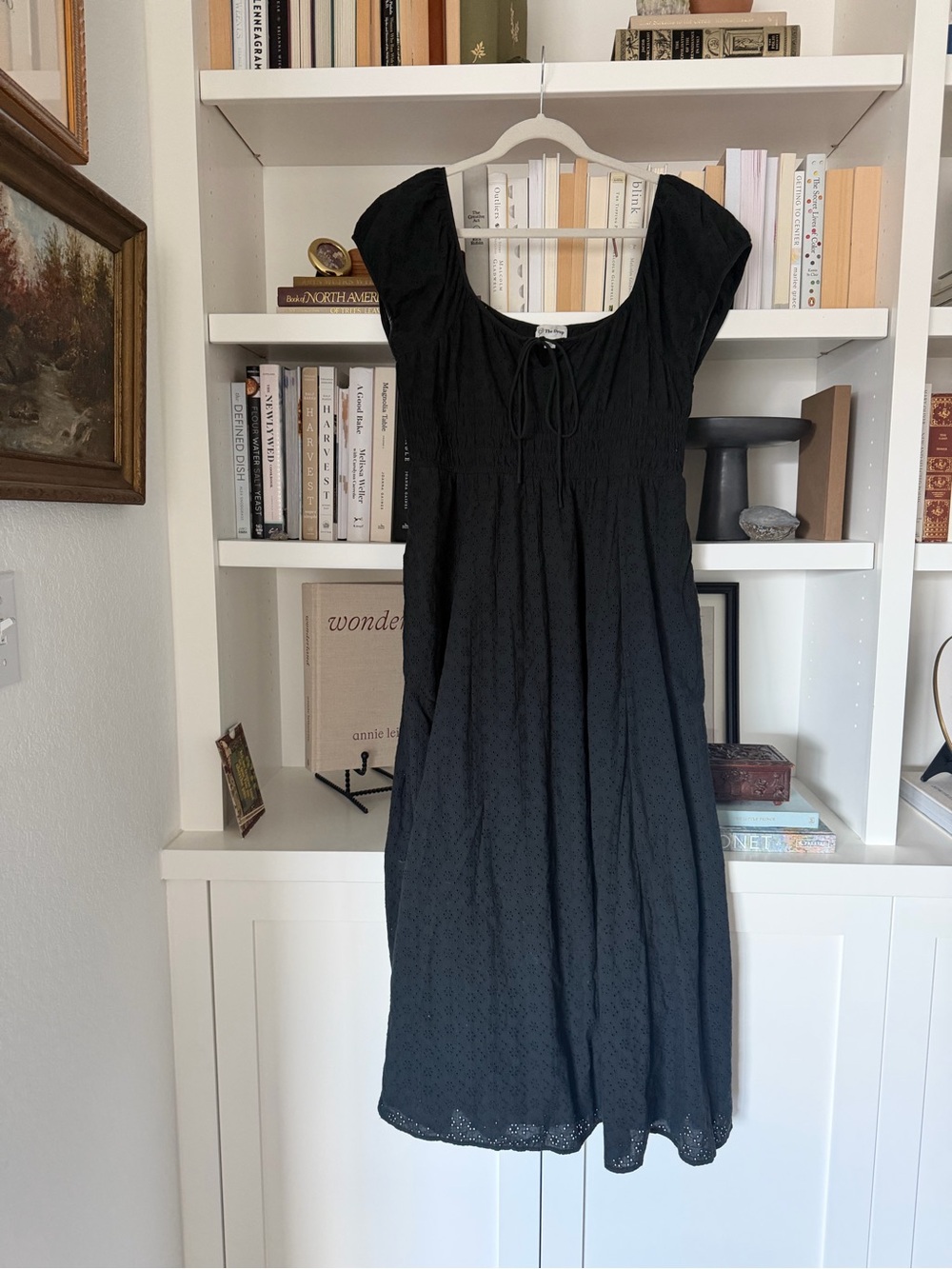 The Drop Womens Melody Cap Sleeve Tie Front Cotton Dress Size L